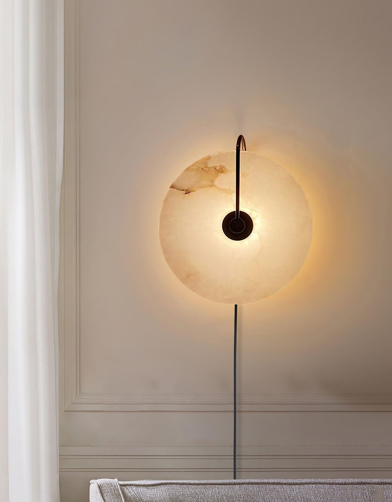 Ceraeyra Alabaster Globe Wall Light - Neutral Decor