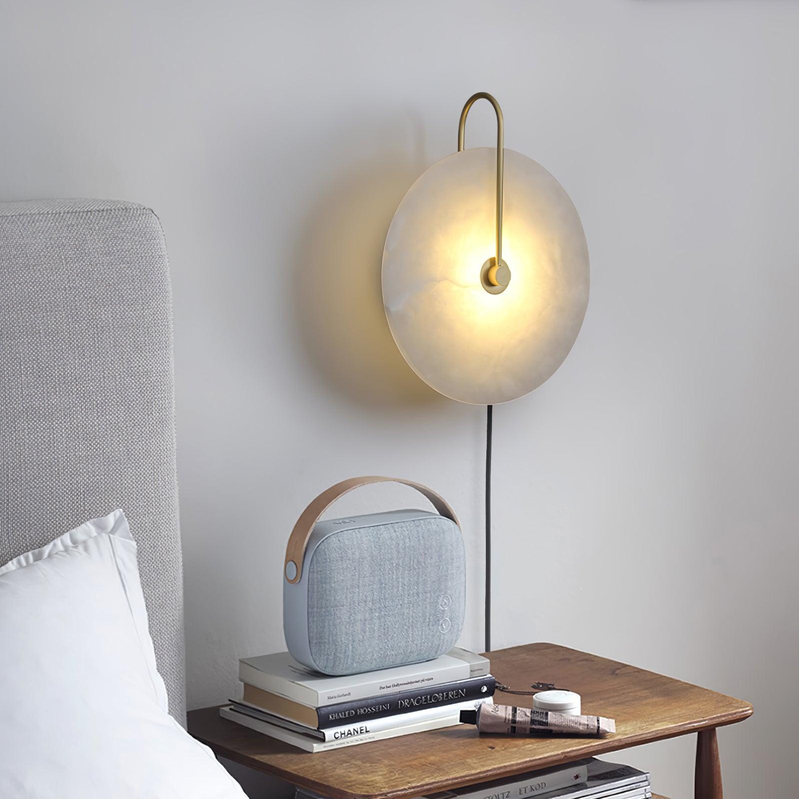 Ceraeyra Alabaster Globe Wall Light - Neutral Decor