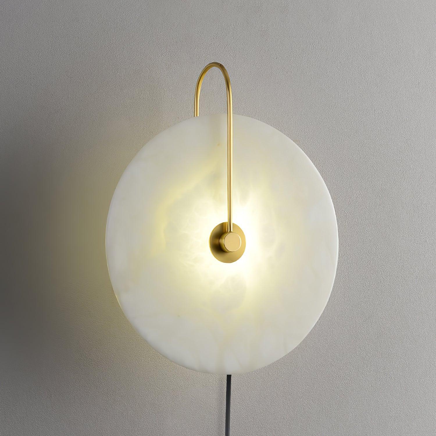 Ceraeyra Alabaster Globe Wall Light - Neutral Decor