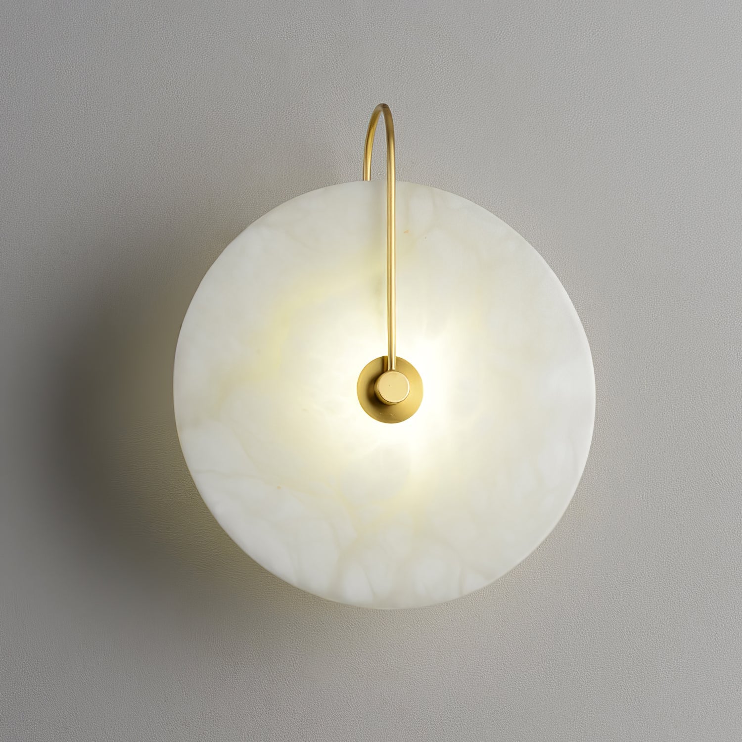Albeenne Alabaster Globe Wall Lamp