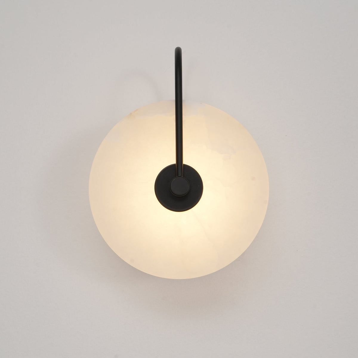 Albeenne Alabaster Globe Wall Lamp