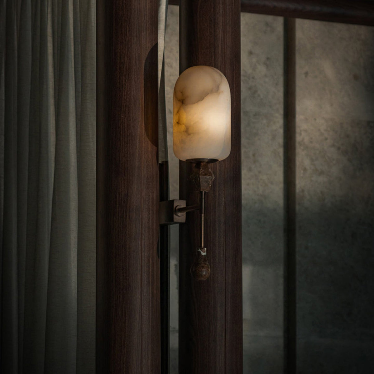 Mila Vintage Alabaster Double Sconce