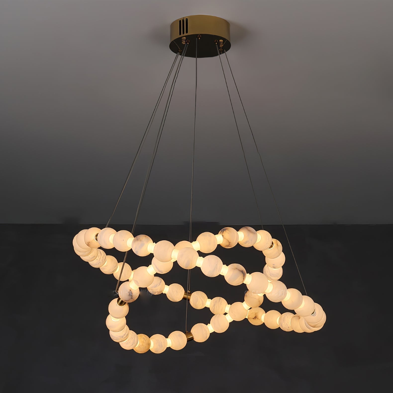 Eirelian Modern Alabaster Pendant Light Chandelier