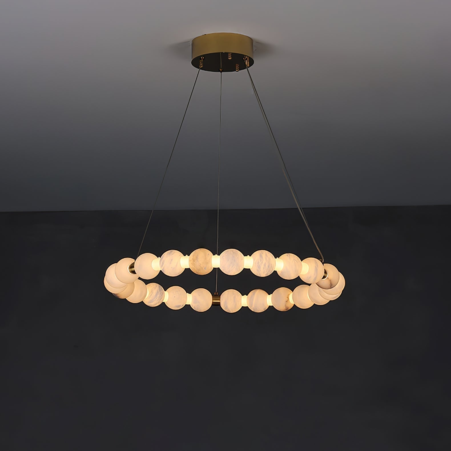 Eirelian Modern Alabaster Pendant Light Chandelier