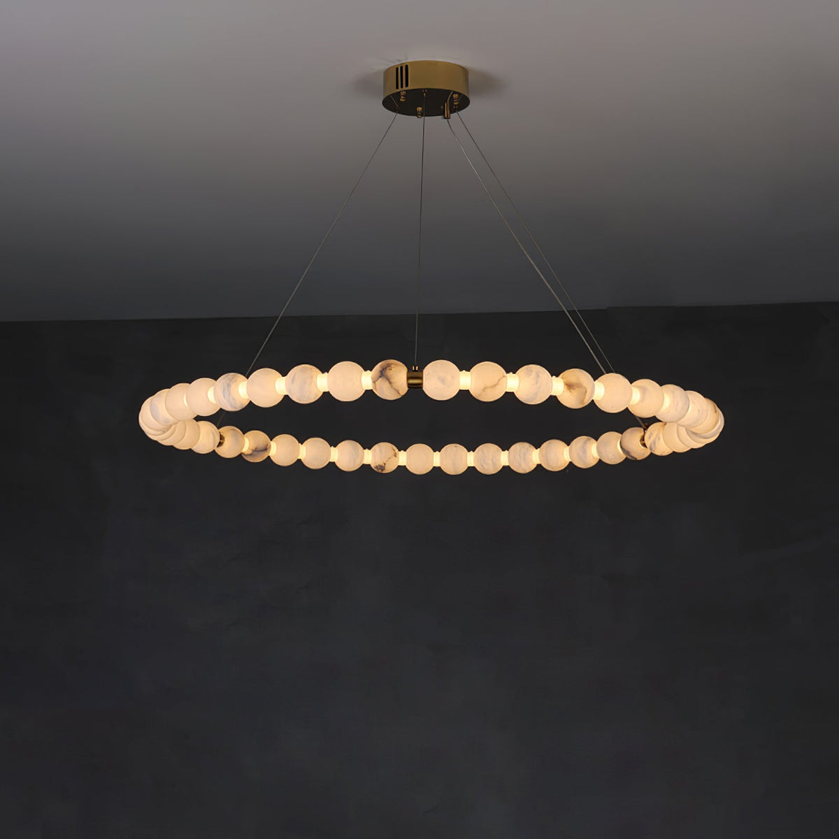Eirelian Modern Alabaster Pendant Light Chandelier