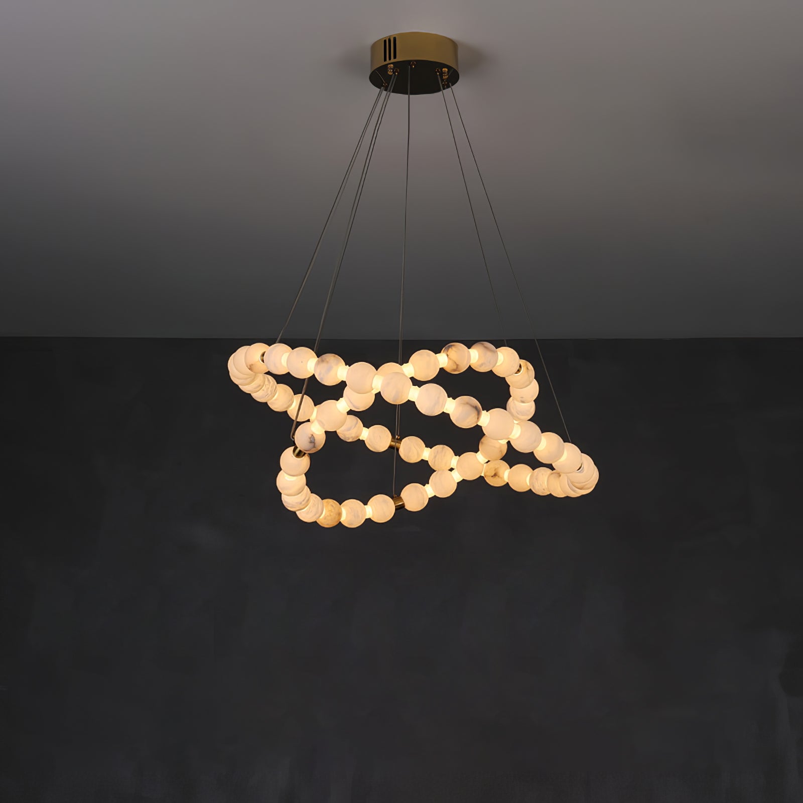 Eirelian Modern Alabaster Pendant Light Chandelier