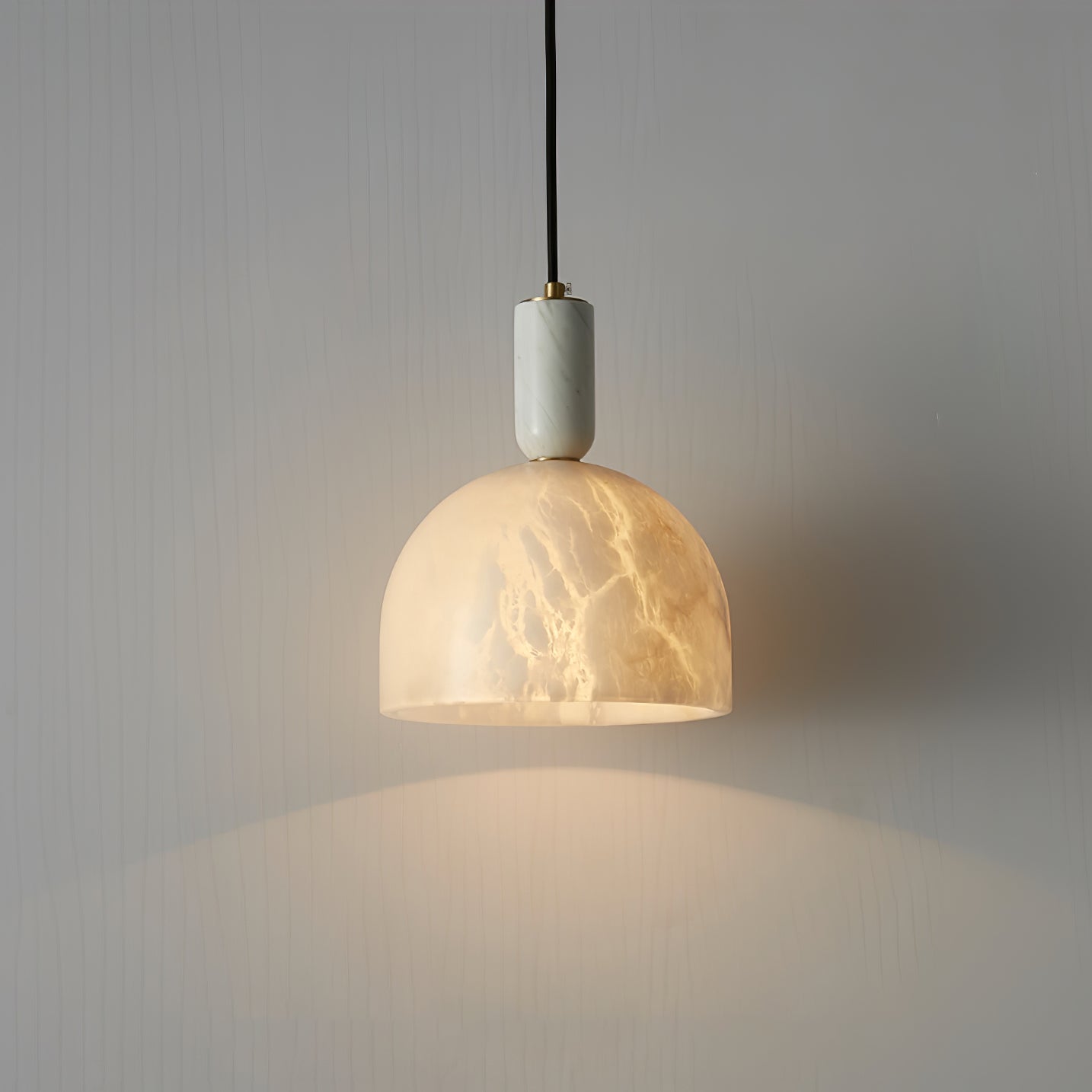 Leda Minimalist Alabaster Pendant Light