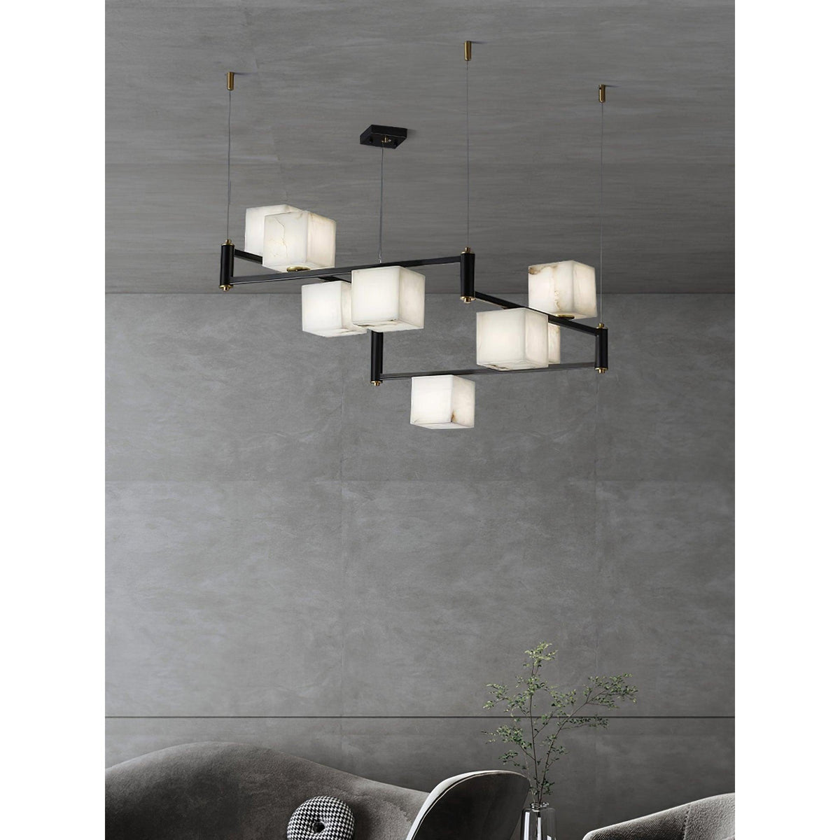 Ostruvye Individual Creativity Box  Alabaster Chandelier