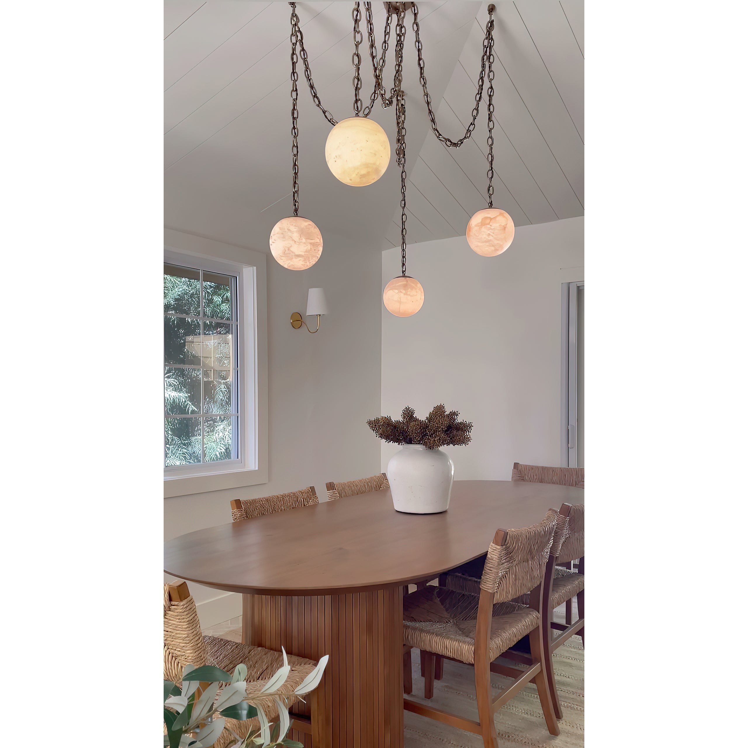 Marveil Alabaster Swag Pendant Lamp