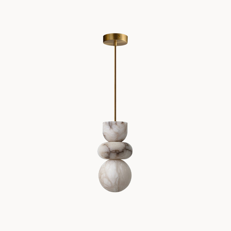 Irregular Shape Alabaster Pendant Light - Neutral Decor