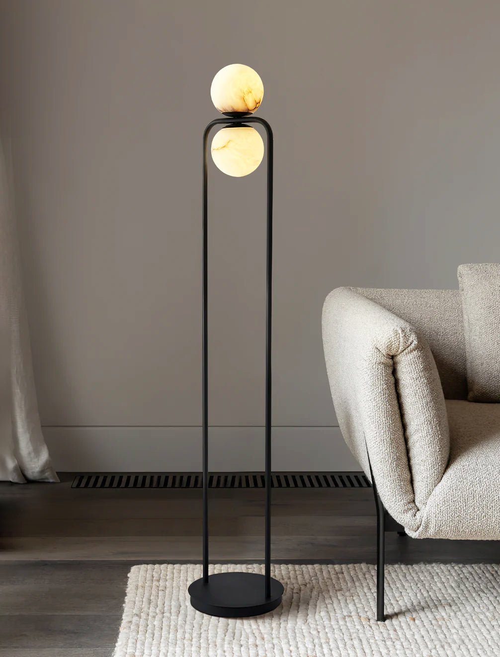 Callista Minimalist Alabaster Floor Lamp