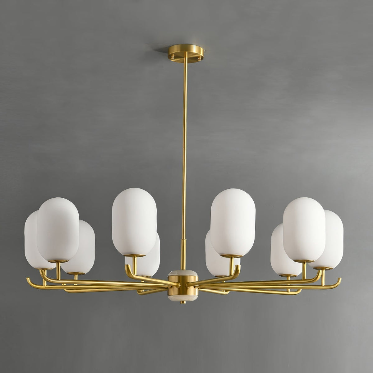 Sifuvyn Modern Geometric Glass Chandelier