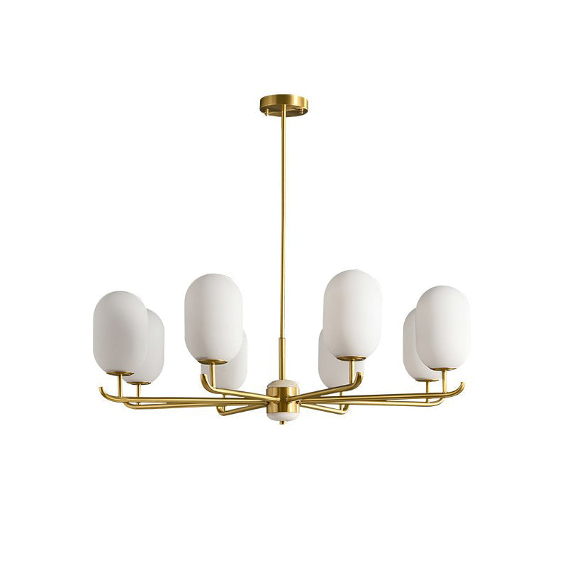 Sifuvyn Modern Geometric Glass Chandelier