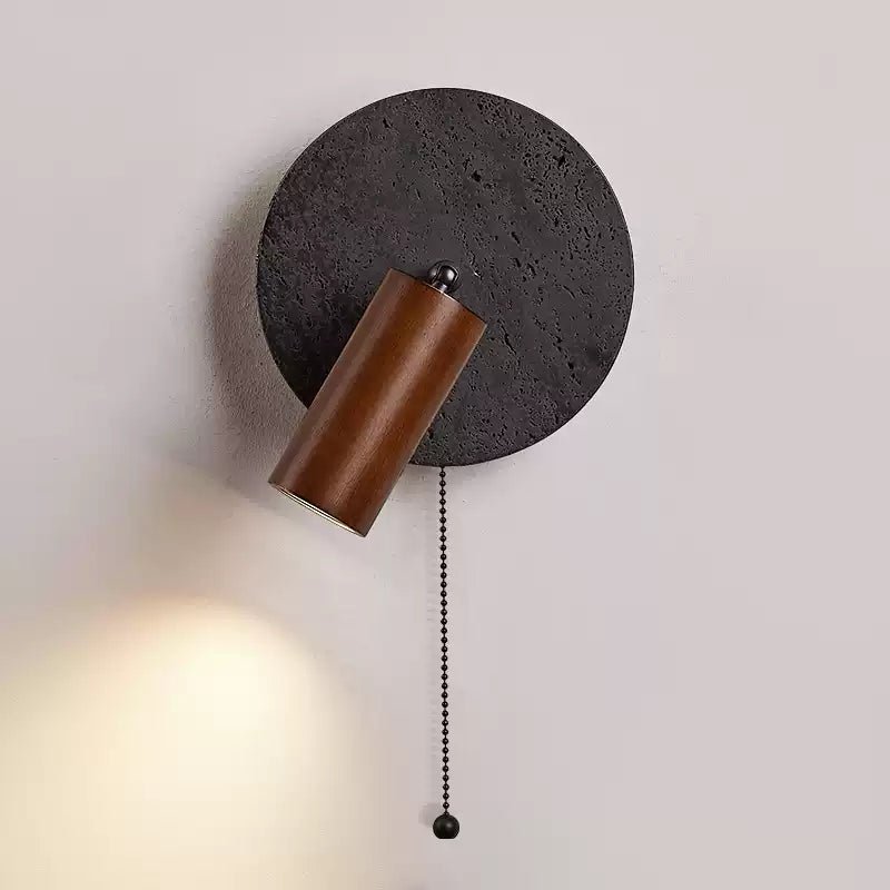 Jaxlen  Black Travertine Wall Sconce
