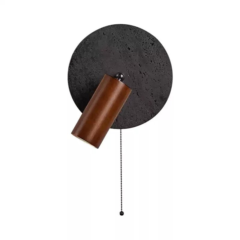 Jaxlen  Black Travertine Wall Sconce