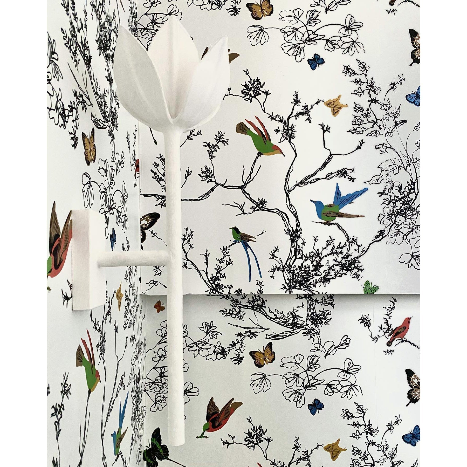 Clira Brass Lotus Bloom Wall Lamp