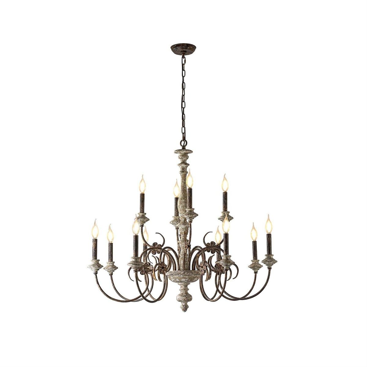 Waegnuvyn Traditional Candle  Metal Chandelier