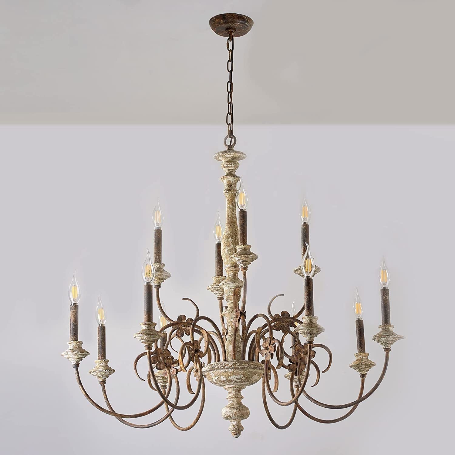 Waegnuvyn Traditional Candle  Metal Chandelier