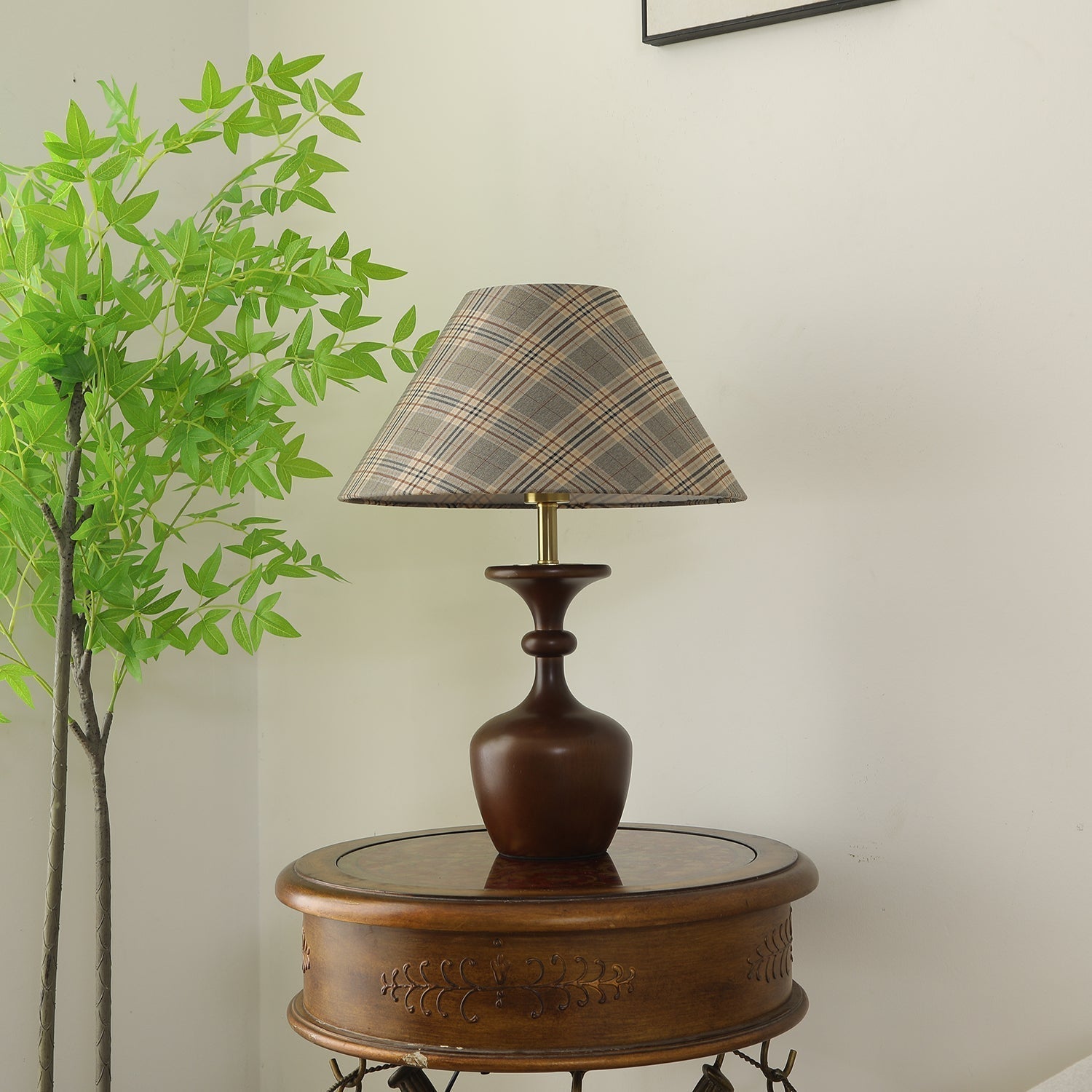 Alina Wood & Fabric Classic Table Lamp