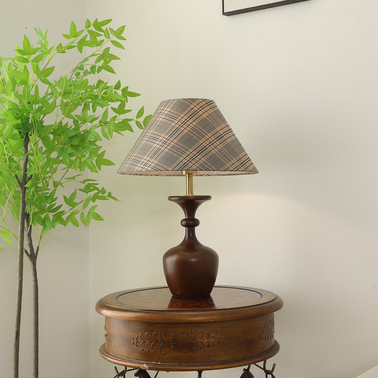 Alina Wood & Fabric Classic Table Lamp