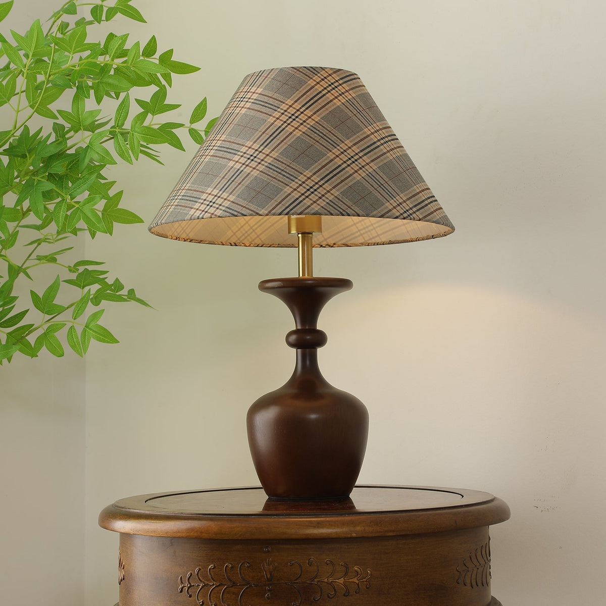 Alina Wood & Fabric Classic Table Lamp