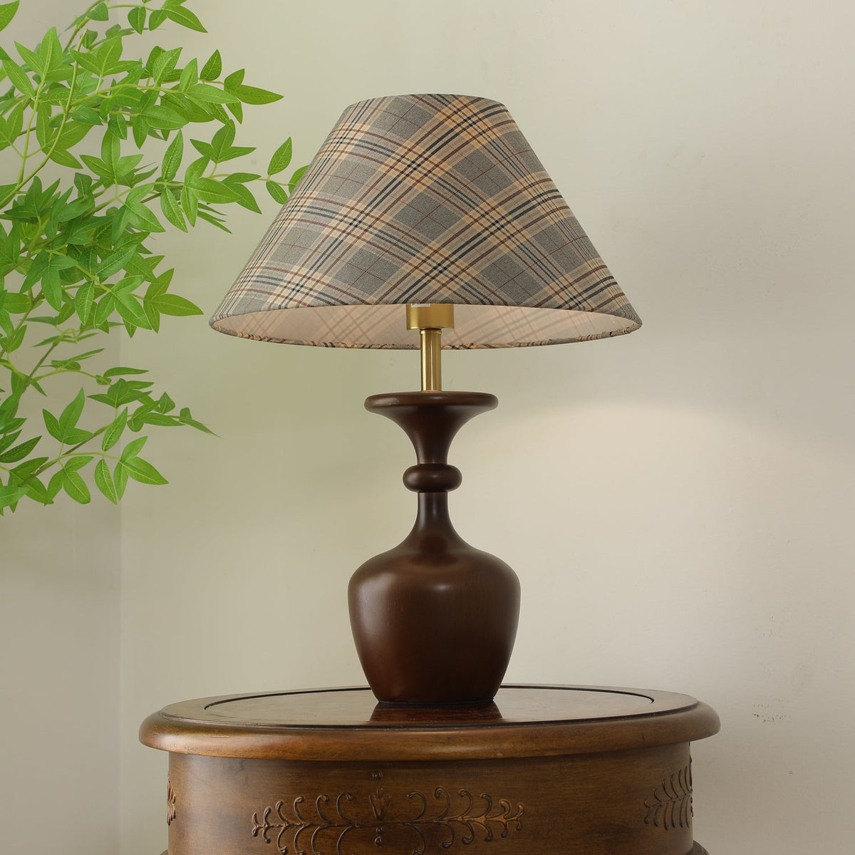 Alina Wood & Fabric Classic Table Lamp