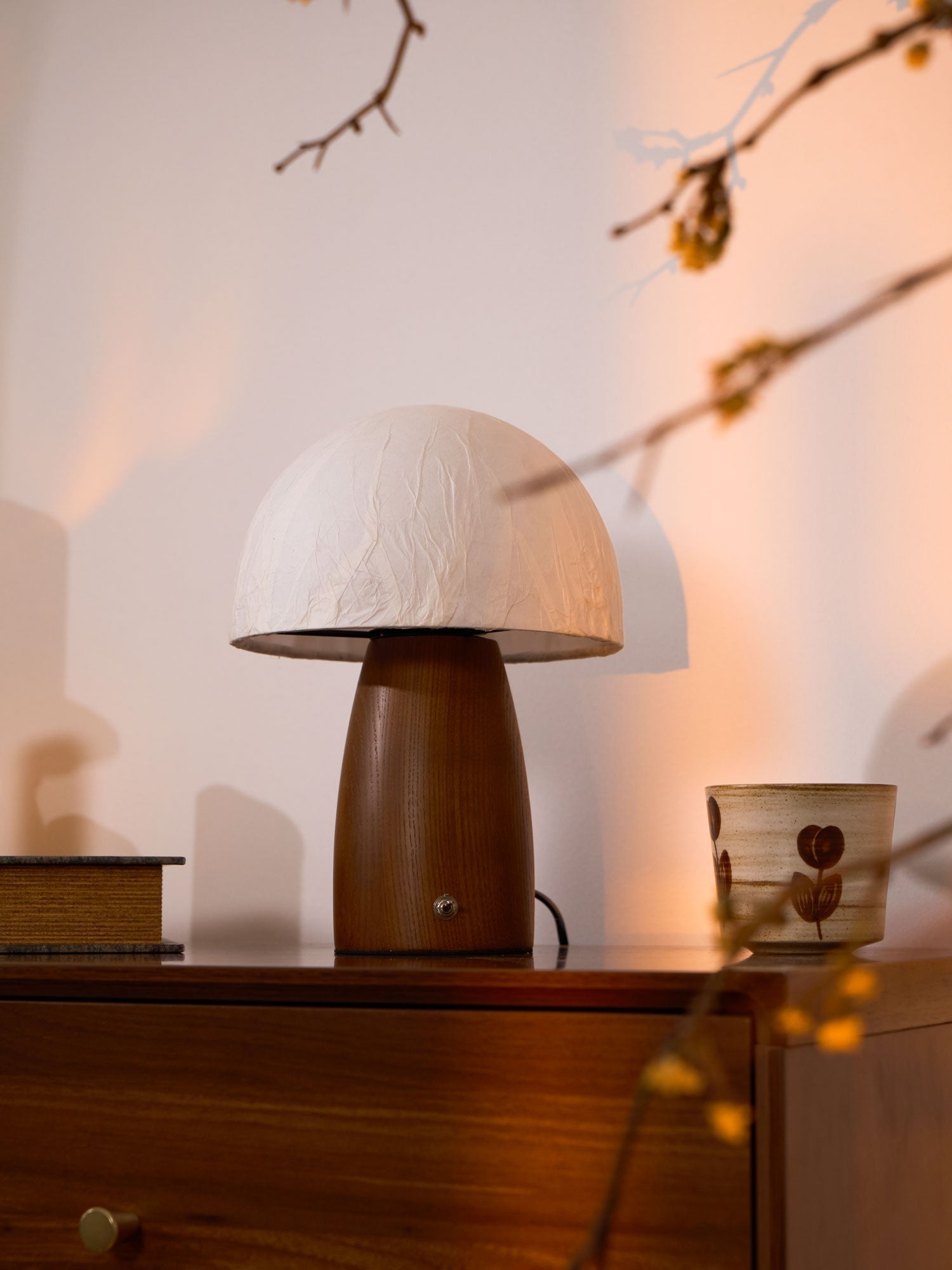 Nimbus Wood & Fabric Table Lamp
