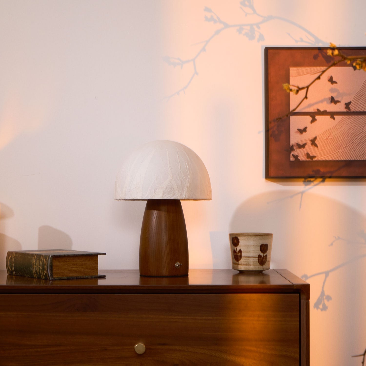 Nimbus Wood & Fabric Table Lamp