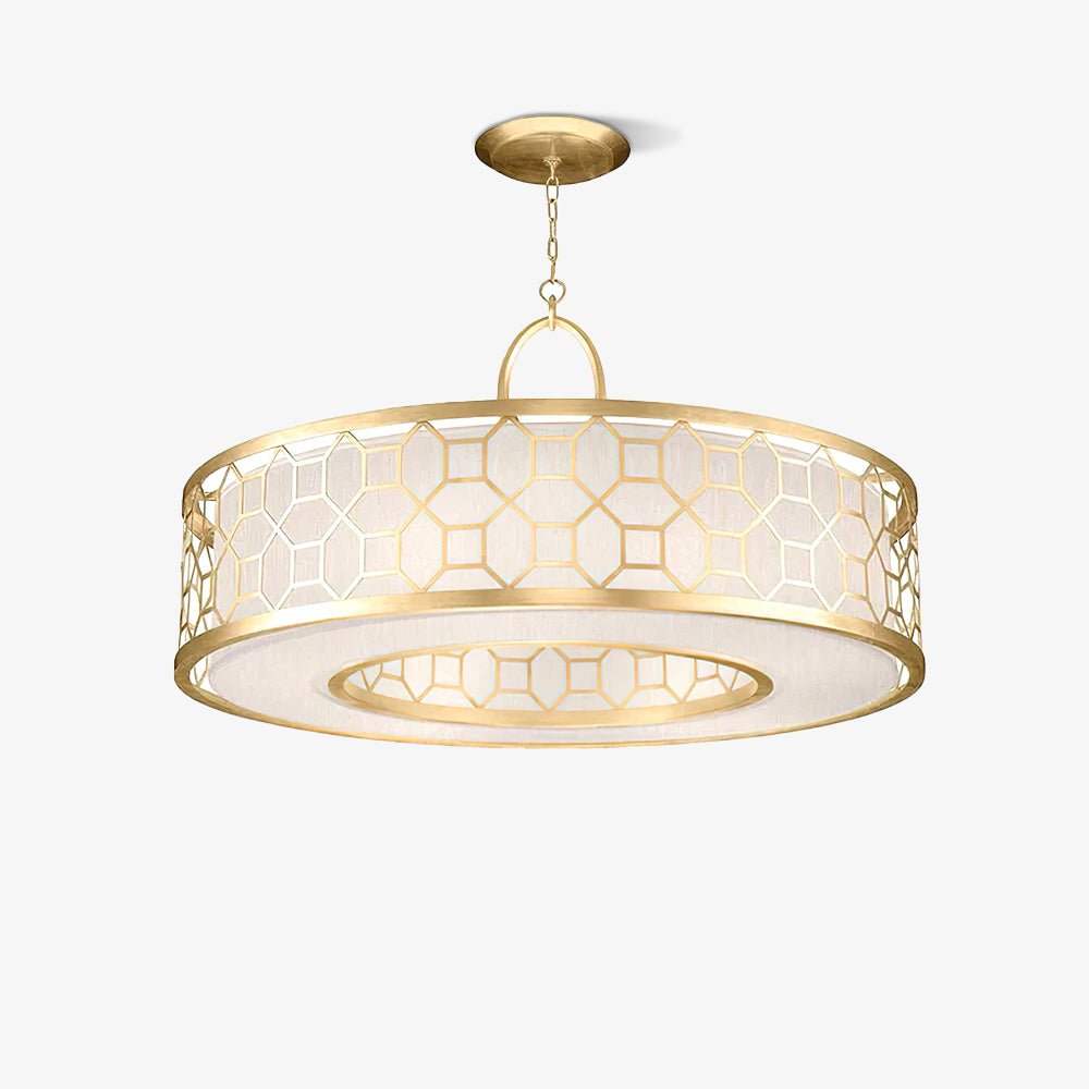 Arshaor Premium Elegance Round Copper Glass Pendant light
