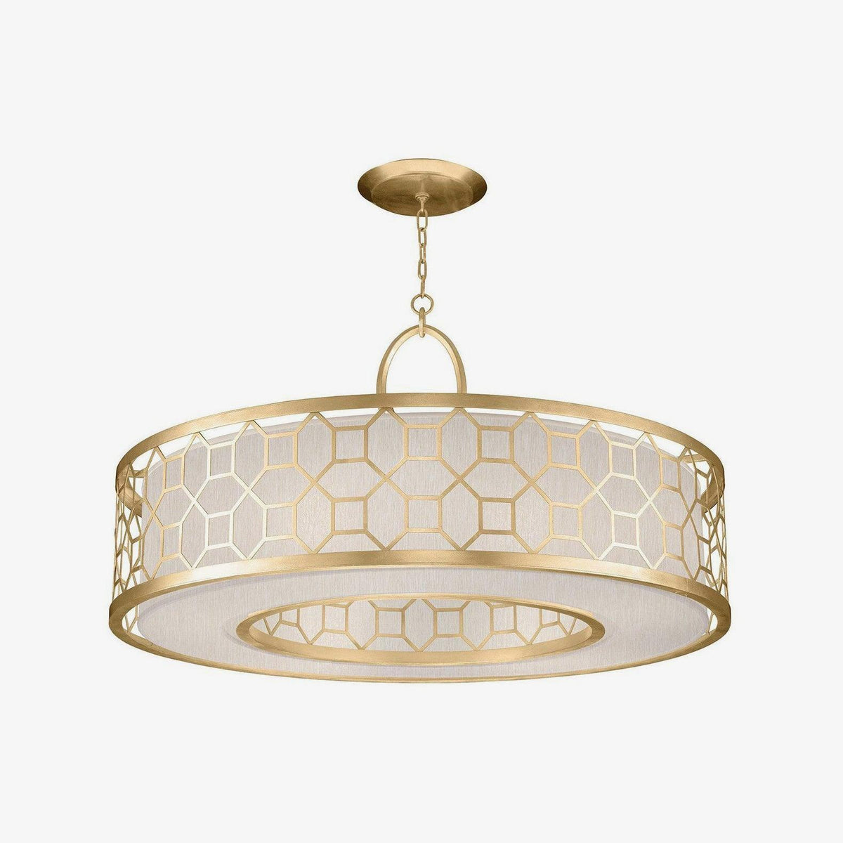 Arshaor Premium Elegance Round Copper Glass Pendant light