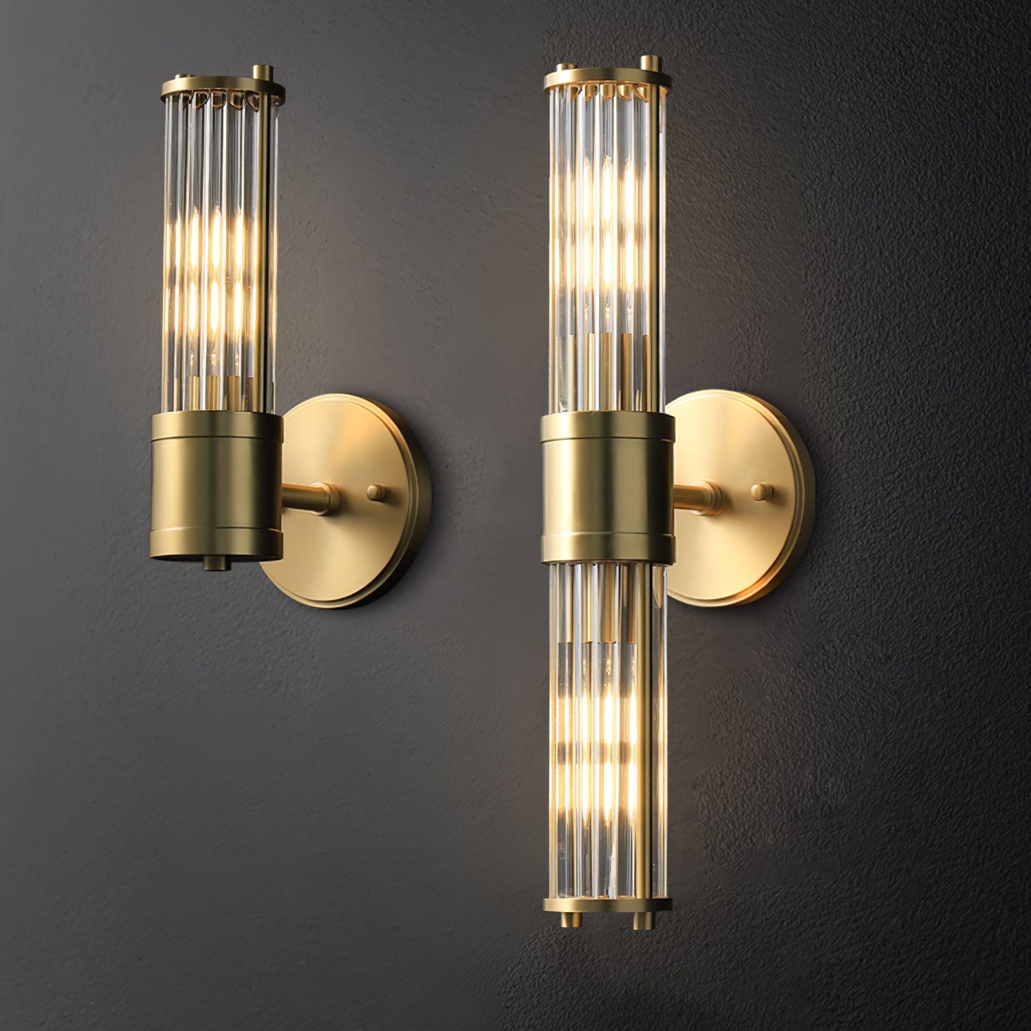 Vevenisra Nordic Art Cylinder Glass Wall Light