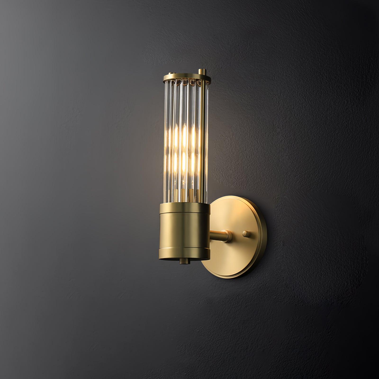 Vevenisra Nordic Art Cylinder Glass Wall Light