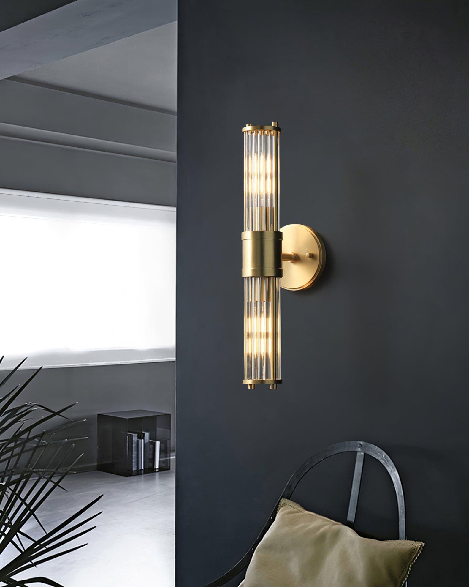 Vevenisra Nordic Art Cylinder Glass Wall Light