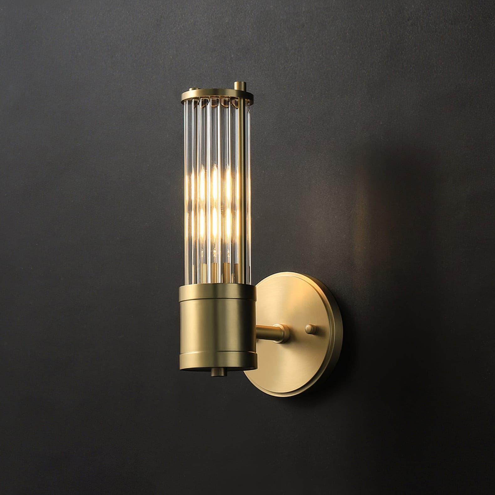 Vevenisra Nordic Art Cylinder Glass Wall Light