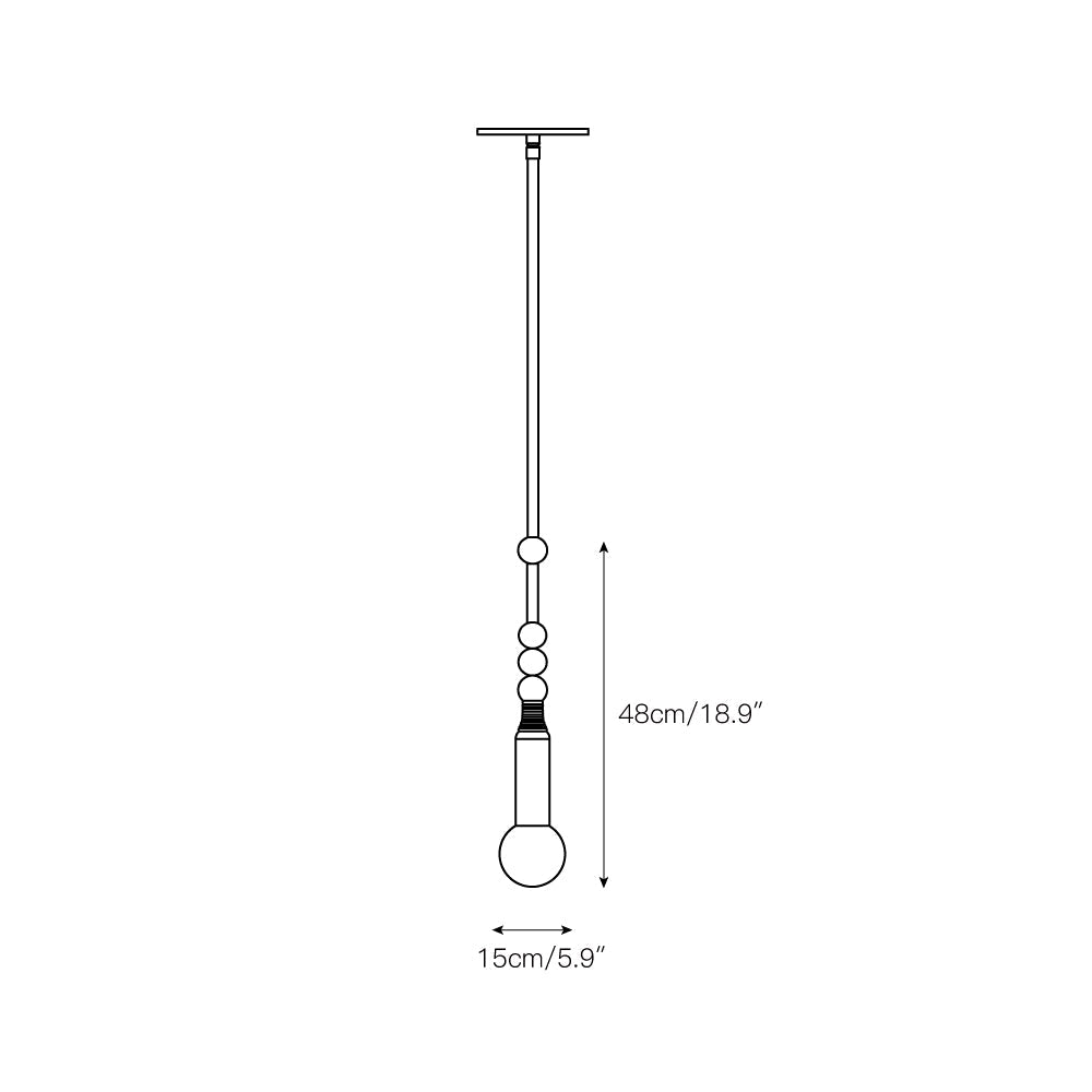 Alvuvyn Modern Minimalist Marble Pendant Light