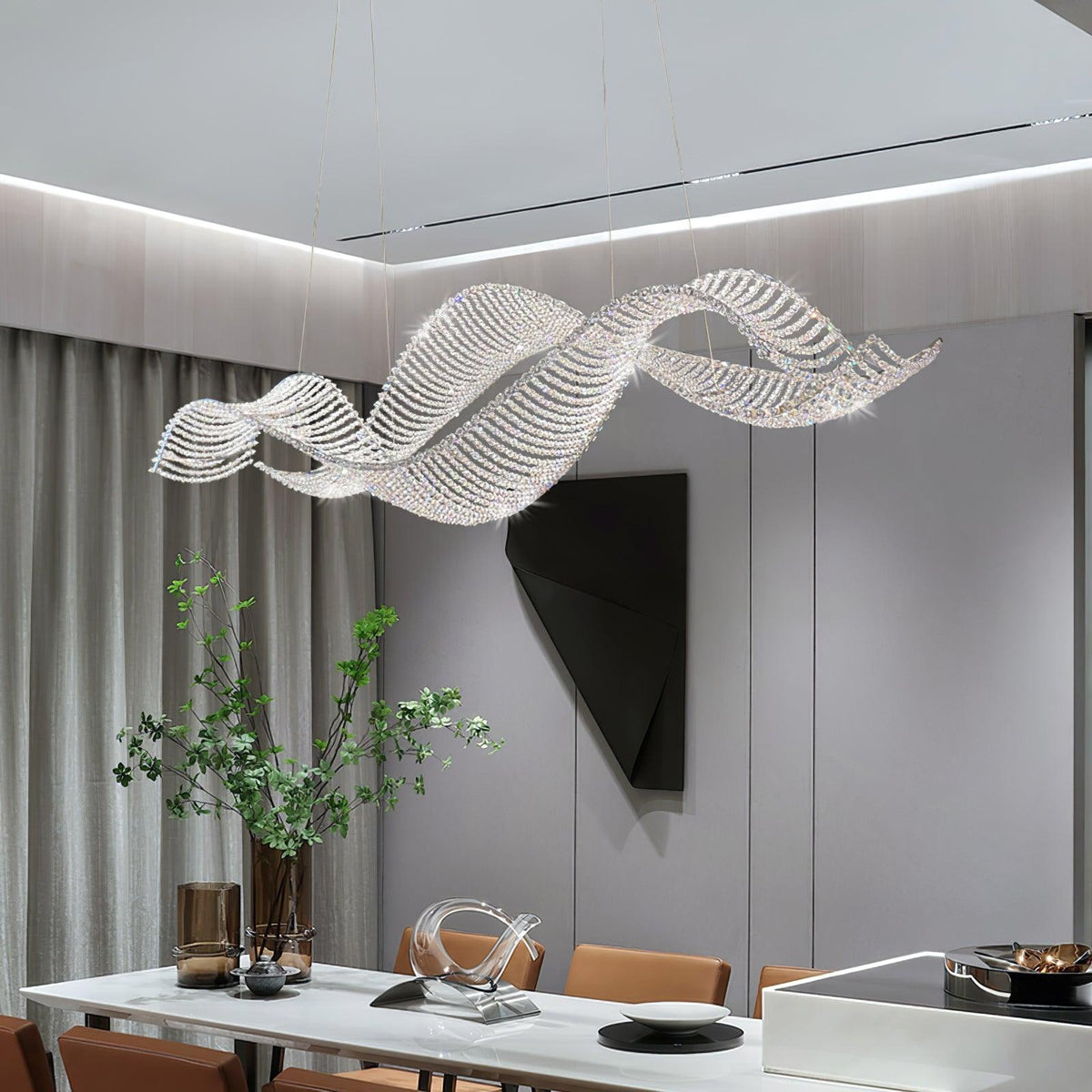 Caelox Postmodern Luxury Crystal Chandelier