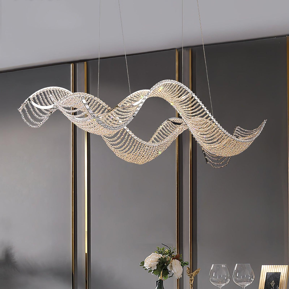 Caelox Postmodern Luxury Crystal Chandelier