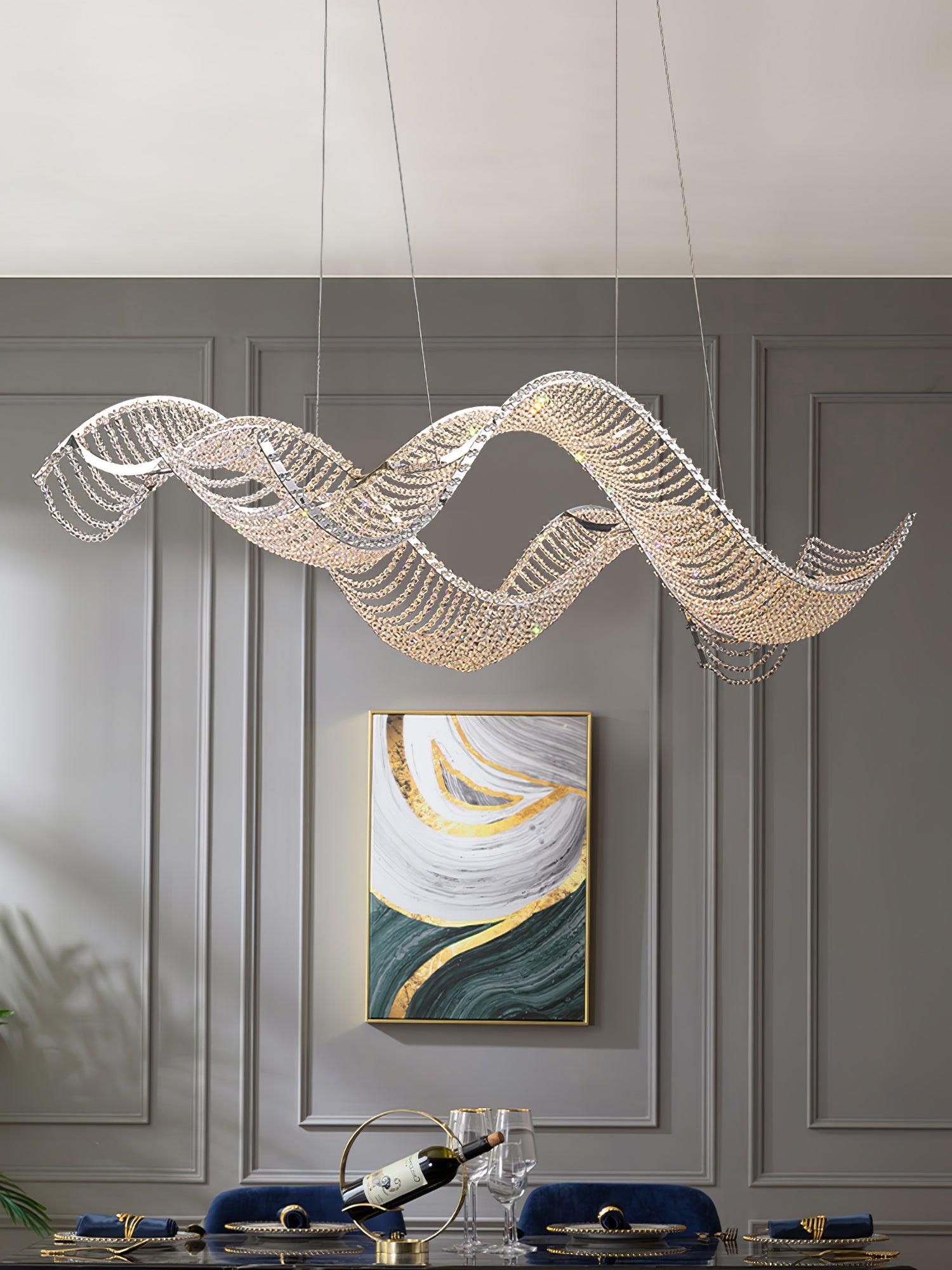 Caelox Postmodern Luxury Crystal Chandelier