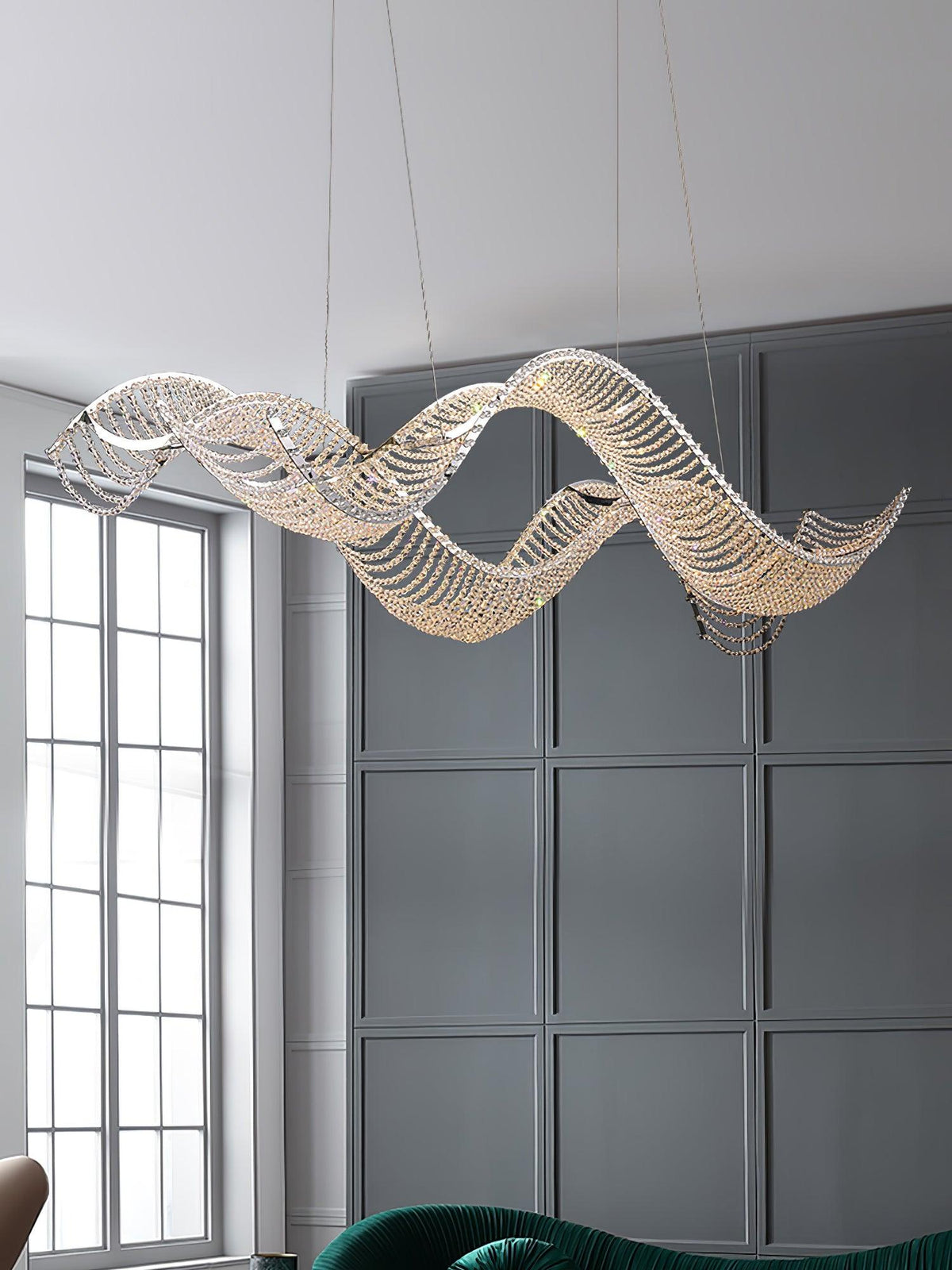 Caelox Postmodern Luxury Crystal Chandelier