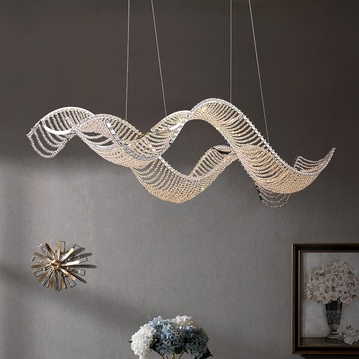 Caelox Postmodern Luxury Crystal Chandelier