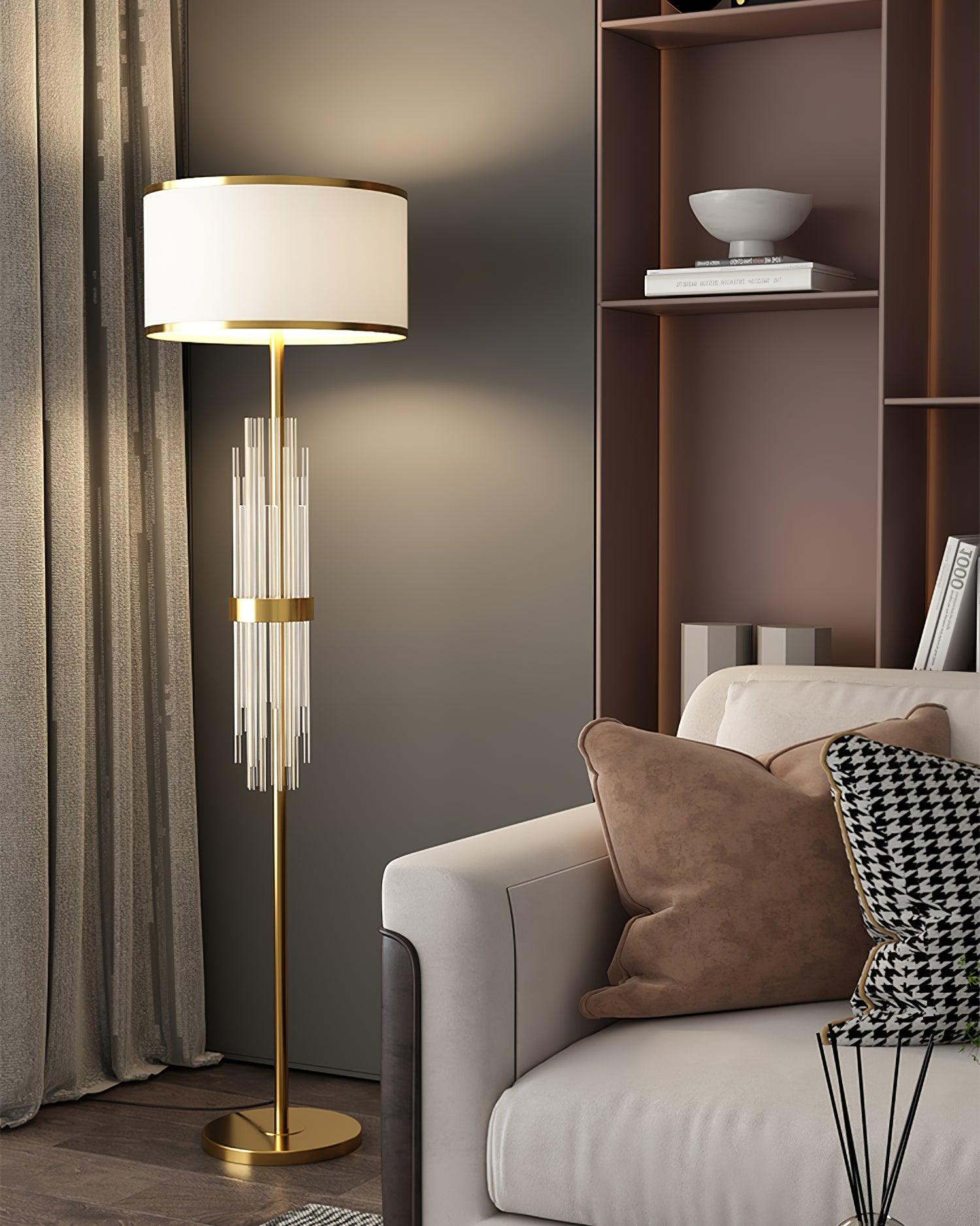 Regalian Fabric Contemporary Floor Lamp