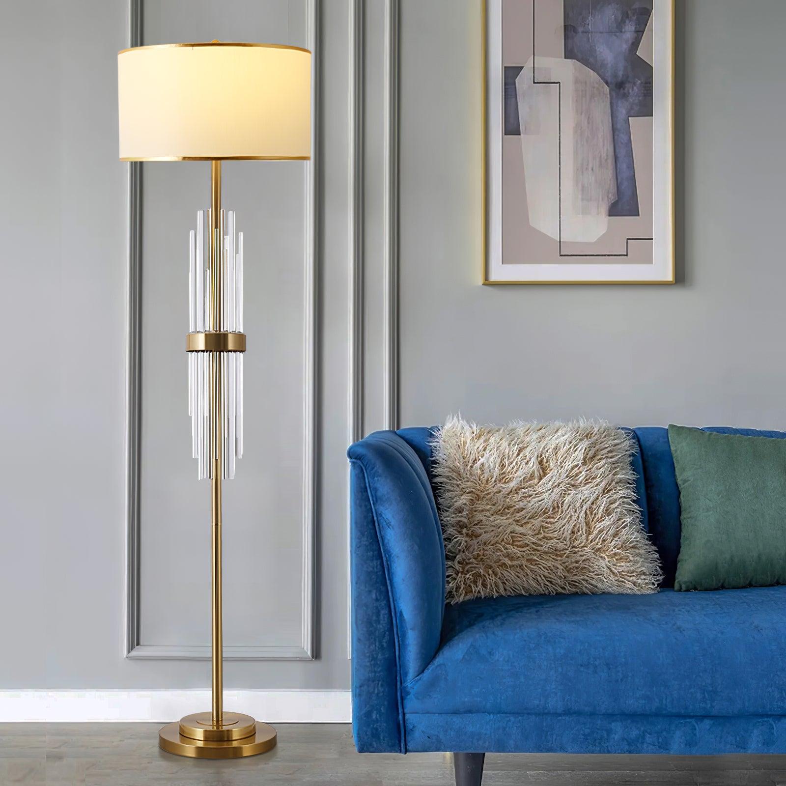 Regalian Fabric Contemporary Floor Lamp