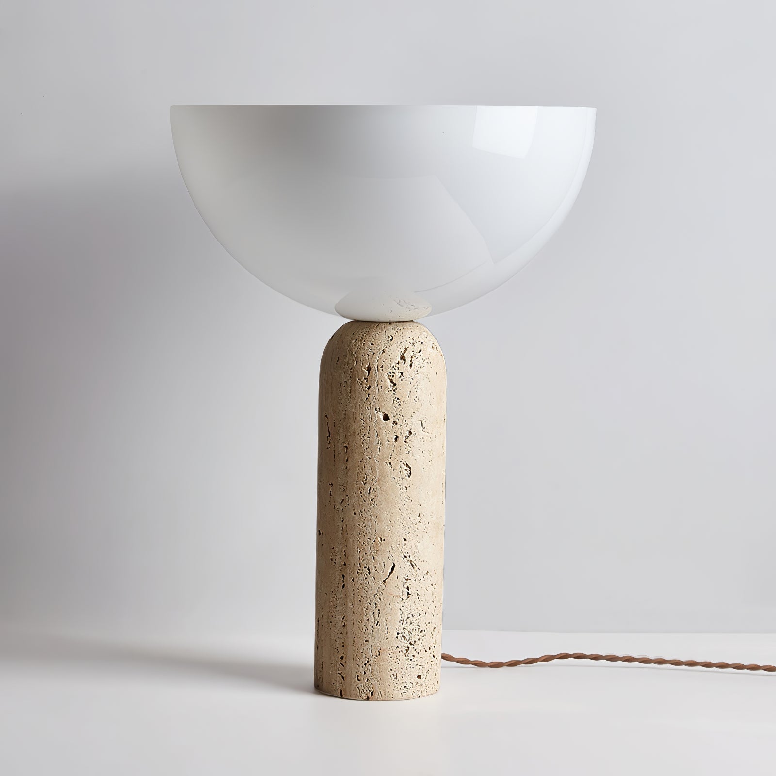 Tion  Travertine  Table Lamp