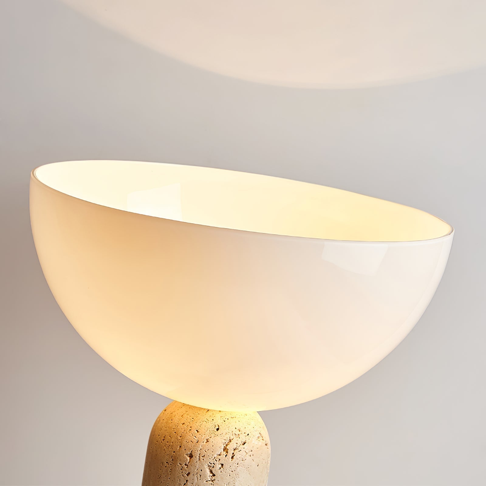 Tion  Travertine  Table Lamp