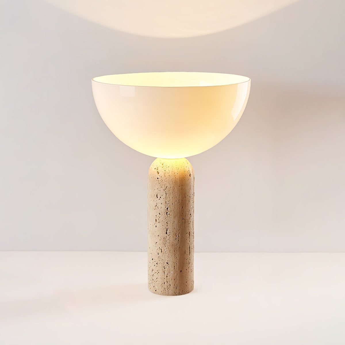 Tion  Travertine  Table Lamp