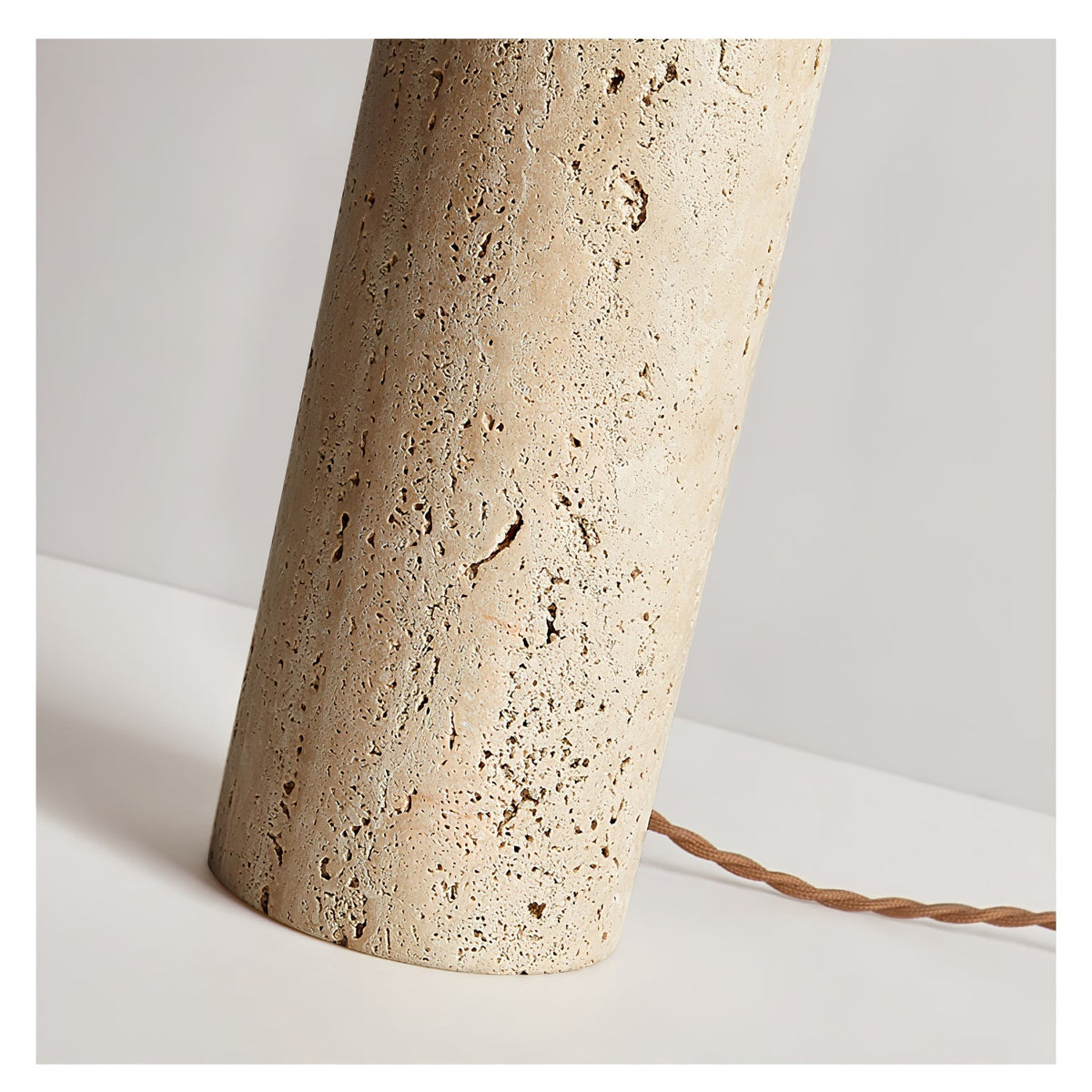 Tion  Travertine  Table Lamp