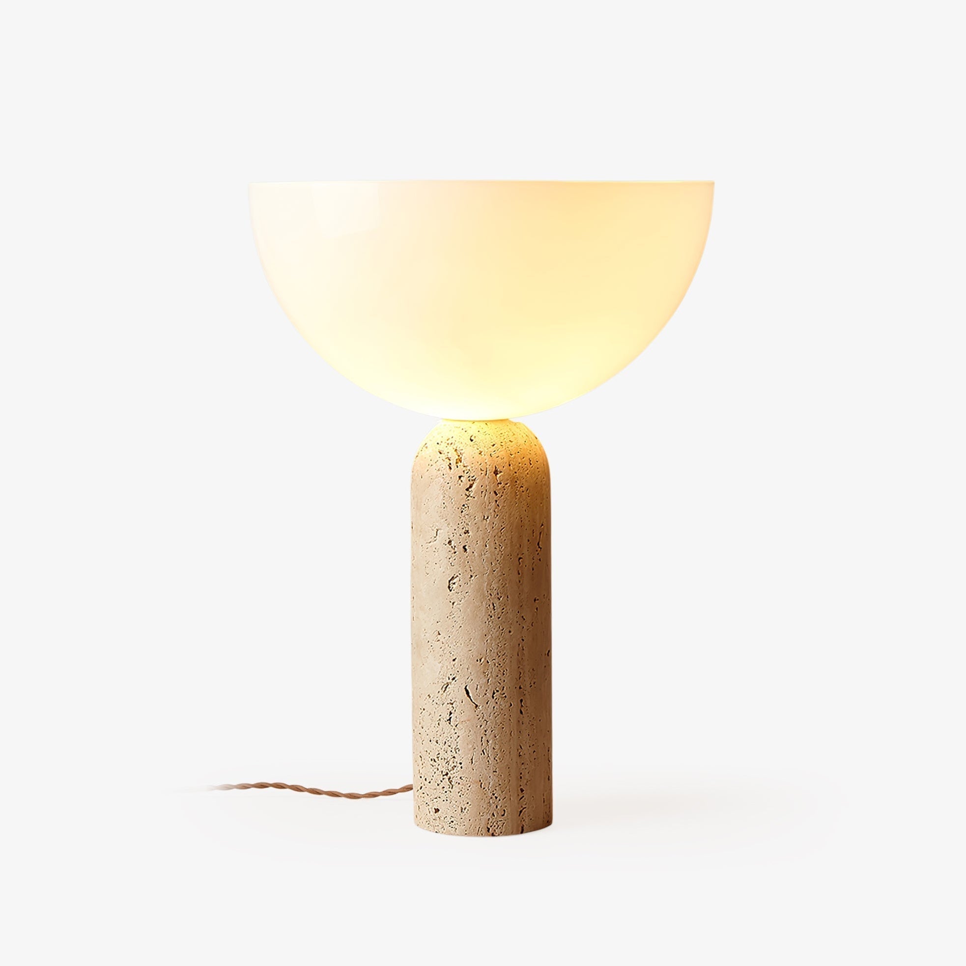 Tion  Travertine  Table Lamp