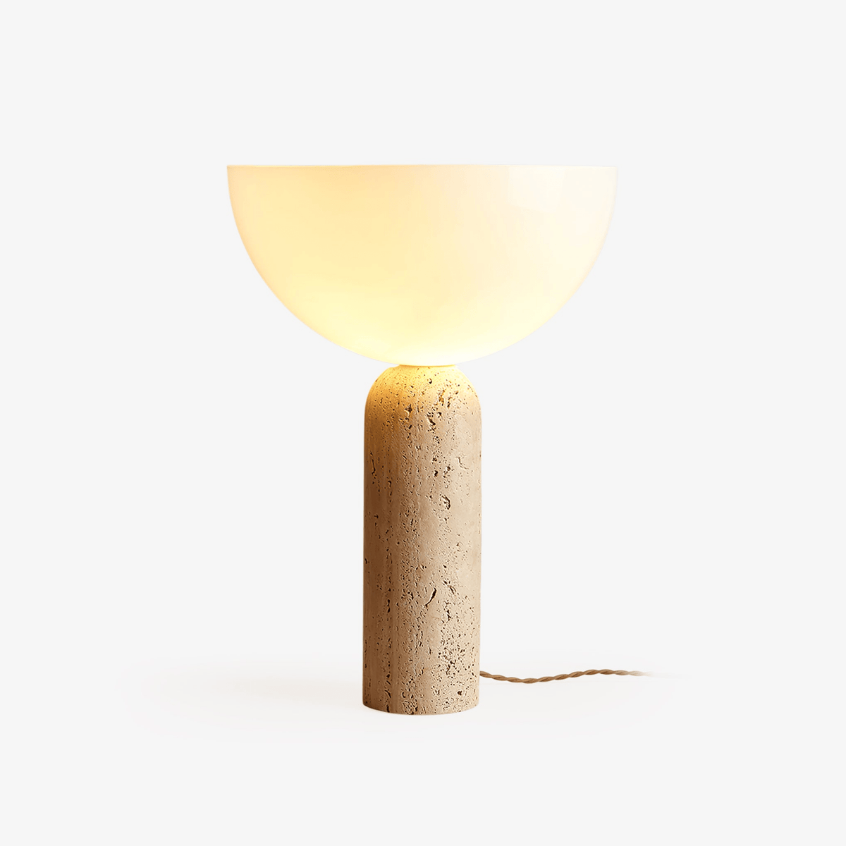 Tion  Travertine  Table Lamp