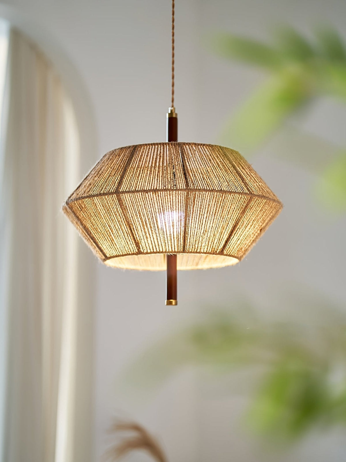 Rattan Vintage Rope Pendant Light
