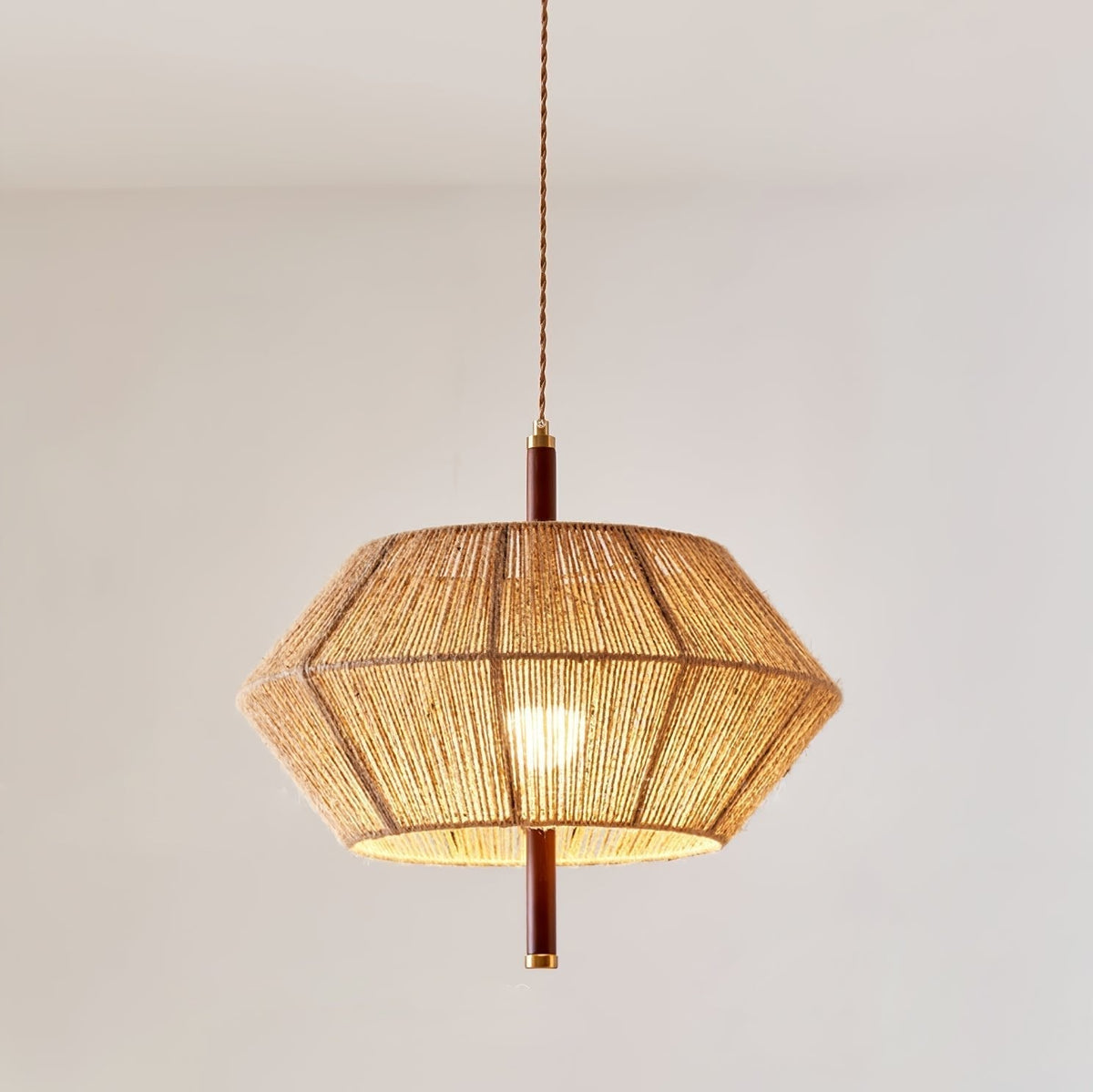 Rattan Vintage Rope Pendant Light